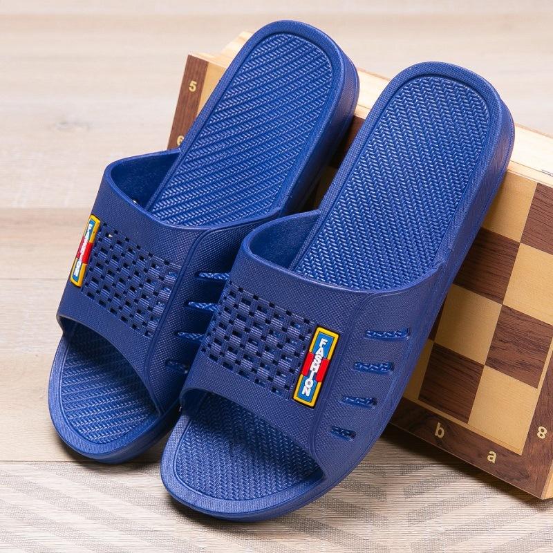 

Manufacturer shoes men s hotel hotel hostel foot bath city non-slip men s cool slippers home indoor stall 44 yards, one size smaller