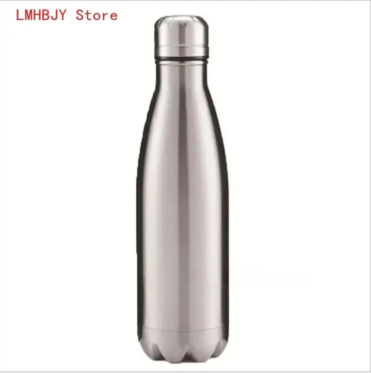 350/500/750/1000ml 304 Stainless Steel Vacuum Flask Double Wall Water Bottle Leak-proof Thermos Bottle Sports Fitness Bottle