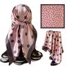Wave headscarf women's artificial silk scarf 90 large square scarf satin shawl scarf