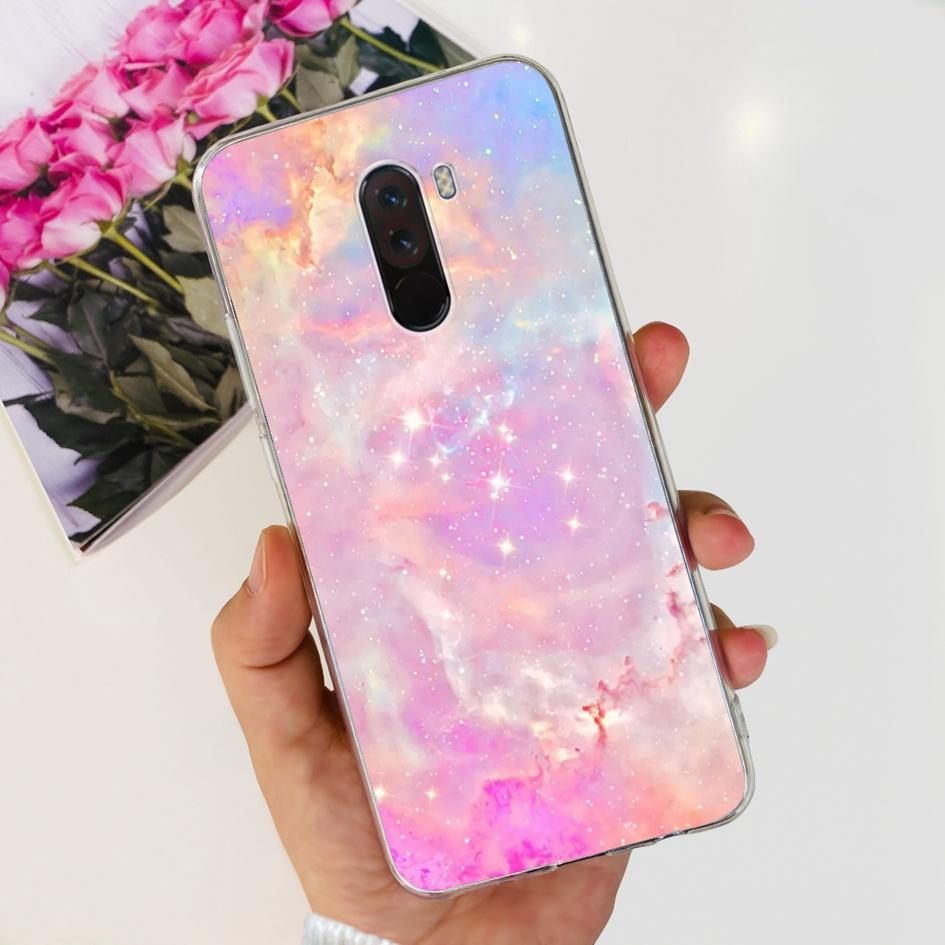 6.81" For Xiaomi Mi Pocophone F1 Case Silicone Back Cover Fashion TPU Phone Case For Xiaomi Poco F1 Cases PocofoneF1 Soft Bumper