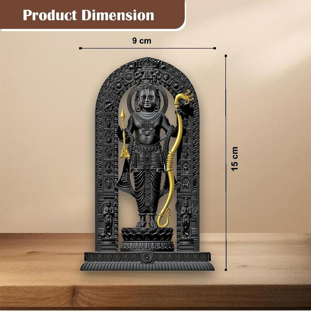 6 Inch Shree Ram Lalla Murti/God Idols/Ayodha's Shree Ram Statue/Home Decor/Decorative Items for Living Room/