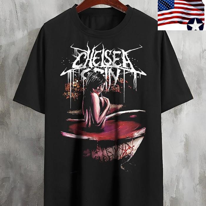 

Вінтажна футболка Chelsea Band Grin Deathcore Чорна Всі Розміри Унісекс XL