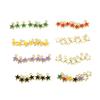 50Pcs/Lot Enamel Mini Star Charm Pendant Small Charms for DIY Earrings Necklace Bracelet Jewelry Findings Making Accessories