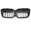 Double Slat Black Front Kidney Grill Grille Fit BMW IX3 G08 LCI 2022-2024