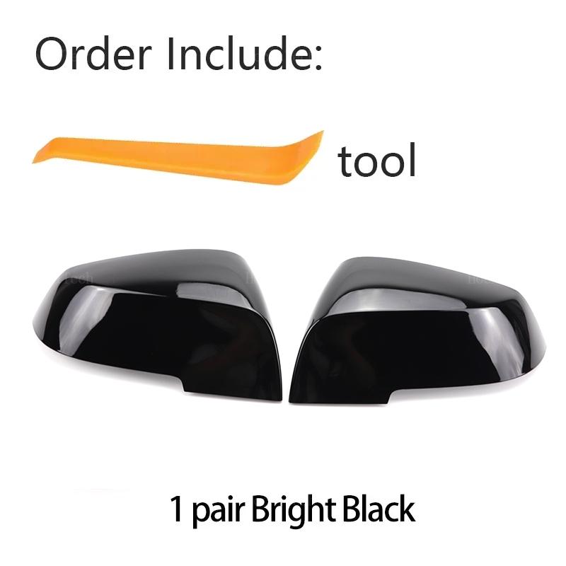 

2x Накладки на боковые зеркала, стиль карбон, черные для BMW Серии 1 2 3 4 X M 220i 328i 420i F20 F21 F22 F23 F30 F32 F33 F36 X1 чёрный