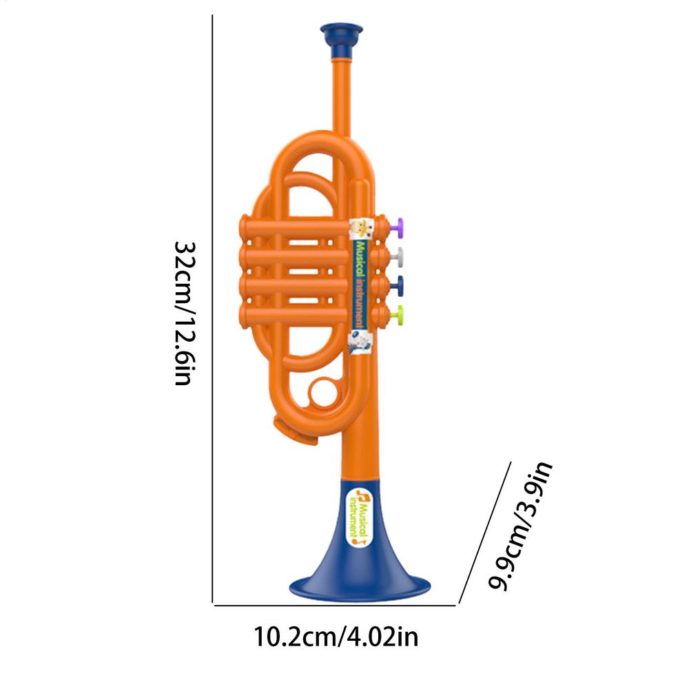 Musical Toys for Kids Boys Educational Simulated Trumpet Instruments Toy Simulated Trumpet Instrument for Kids Child Toddler