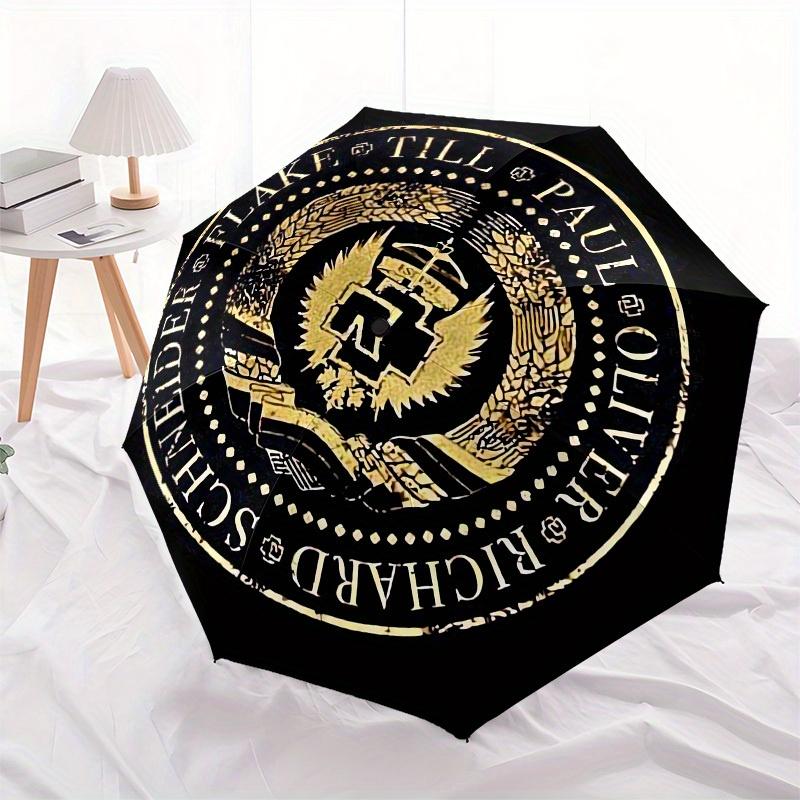 1pc SEAL OF AUTHORITY Umbrella with Plastic Handle,Suitable for All Seasons Home Travel Outdoor UmbrellaM1075