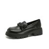 Genuine Leather Flat for Huizhou Women's Shoes Grape Mother Same Platform Loafers Women's Autumn and Winter College Style Small Leather Shoes