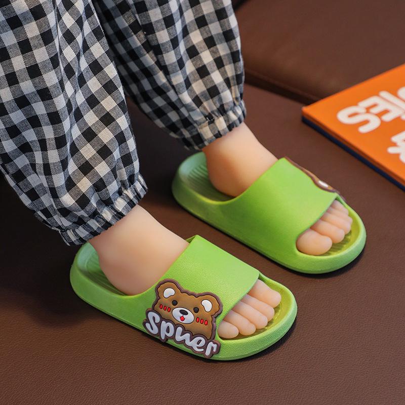 Cartoon Parent-Child Indoor Slippers for Kids and Adults - Summer Bathing Shoes