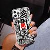 B-Besiktas B-BJK Coque de téléphone pour iPhone 17 Air 16 Pro Max 16E 15 + 14 Plus 11 12 13 Mini 7 8 SE Housse d'impression Cadeau Fundas
