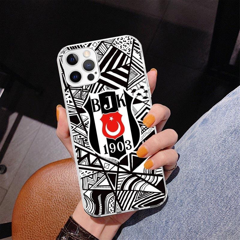 B-Besiktas B-BJK Coque de téléphone pour iPhone 17 Air 16 Pro Max 16E 15 + 14 Plus 11 12 13 Mini 7 8 SE Housse d'impression Cadeau Fundas