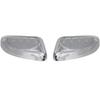 For Ford Explorer 2011-2015 Car Sticker Rearview Side Mirror Cover Wing Cap Exterior Door Rear View Case Trim Chrome Black ABS