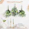 10/20Pcs Artificial Eucalyptus Leaf Stems Green Fack Plants Living Room Decoration Bride Wedding Holding Flowers Bouquet Decor