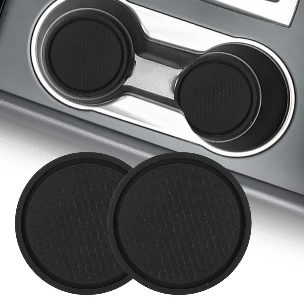 Center Console Cup Holder Replacement Pad Black Compatible With Ford F150 2004-2014 Center Console Cup Holder Pad