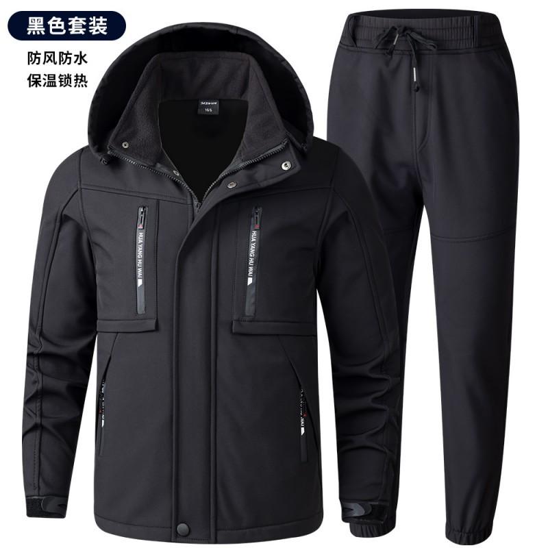

Charge Coat Worksuit Suit Men Women With Velvet Thick Wear-resistant Labor Protection Clothing Warm Waterproof Outdoor Tooling 175 Suggestion 120-140 kg