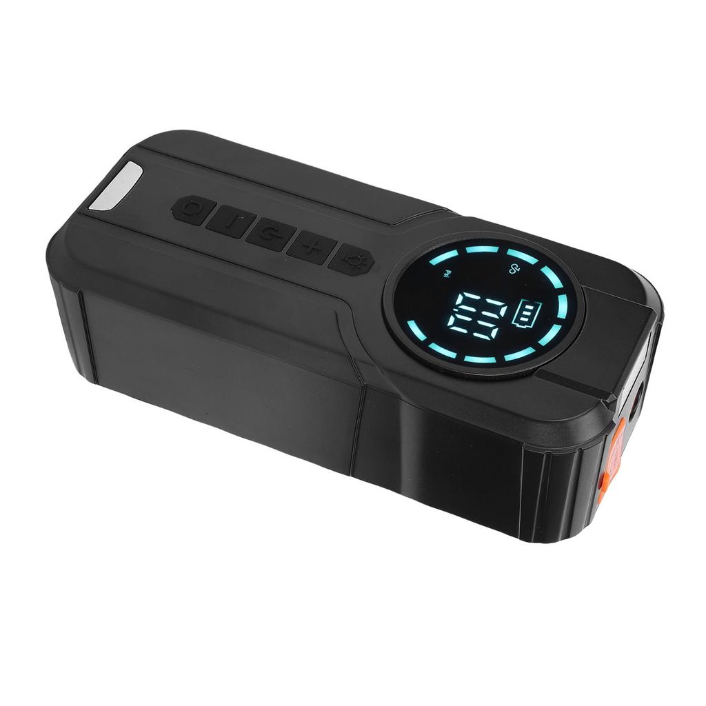 Car Jump Starter Portable Air Compressor 10000mAh with Pressure Display Emergency Lighting Cordless Tire Inflator for