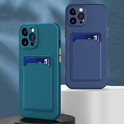 Απλή Θήκη Πλάτης με Υποδοχή Κάρτας Για iPhone 16 Plus 15 Pro Max 14 Pro 13 12 11 Κάτοχος Κάρτας TPU Μαλακή Αντικραδασμική Προστασία Φακού Κάλυμμα Κινητού