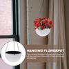 1Pcs Premium Plastic Hanging Flowerpot Wall Mount Planter for Home Office Wedding Decor Garden Balcony Suspension Green Plant