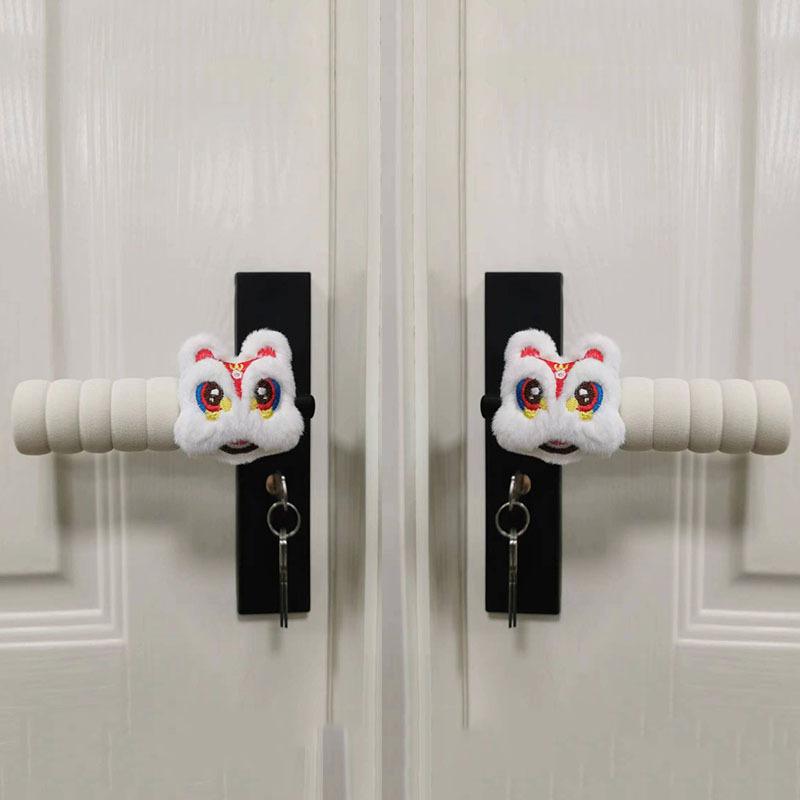 Cartoon Anti-Static Door Handle Protective Cover Cute Children's Bedroom Decor Anti-Collision Home Decor Accessory