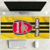 Arsenal F.C.. Personalisierbares Namens-Mauspad Schreibtischmatte HD-Druck Schreibtischunterlage Rutschfeste Gummibasis Gaming-Zubehör Ideales Geschenk für Gamer