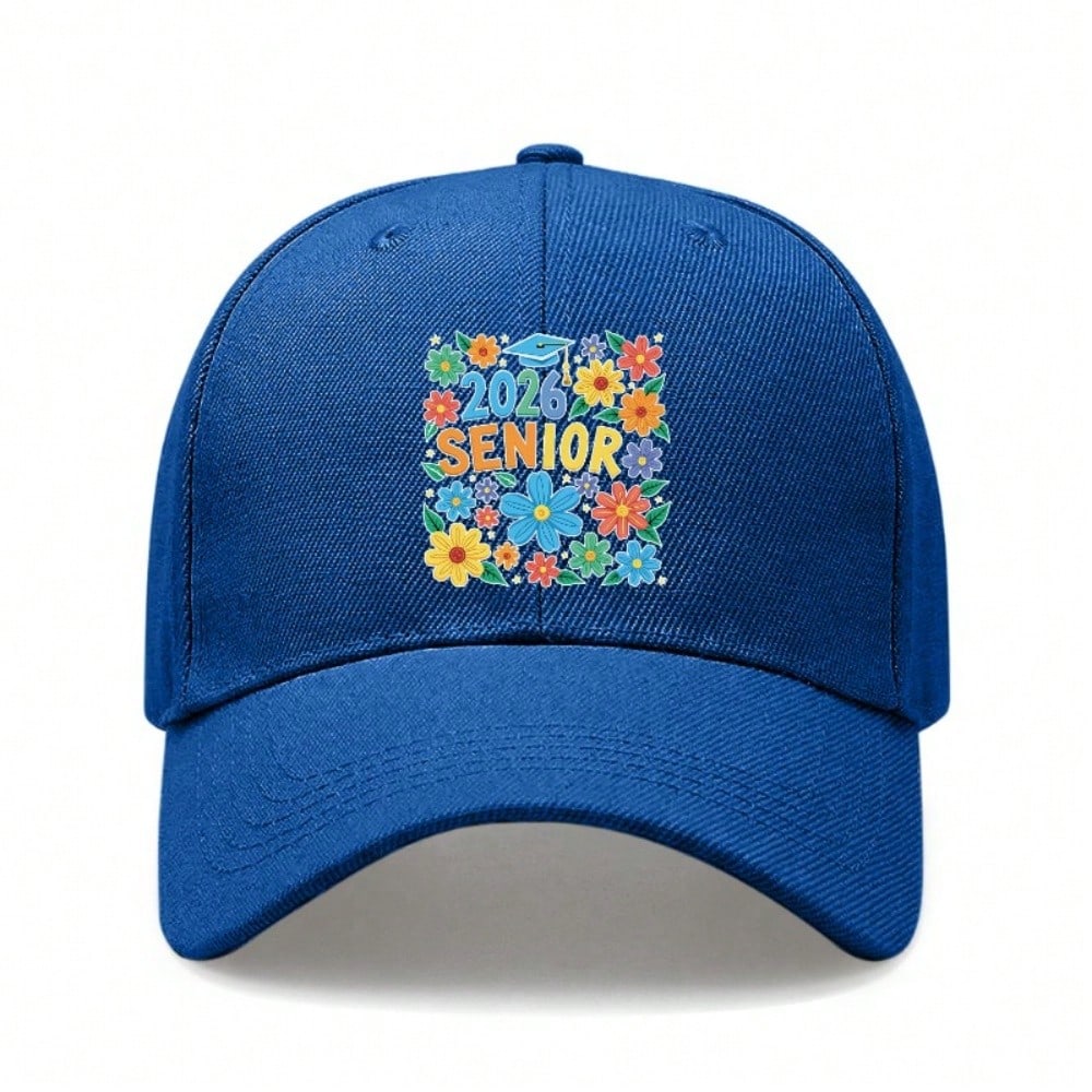 [ Baseball Cap] 2026 Senior Floral Print Adjustable Unisex Lightweight Breathable Sun Protection Casual Outdoor Sports Daily Wear Baseball Hat