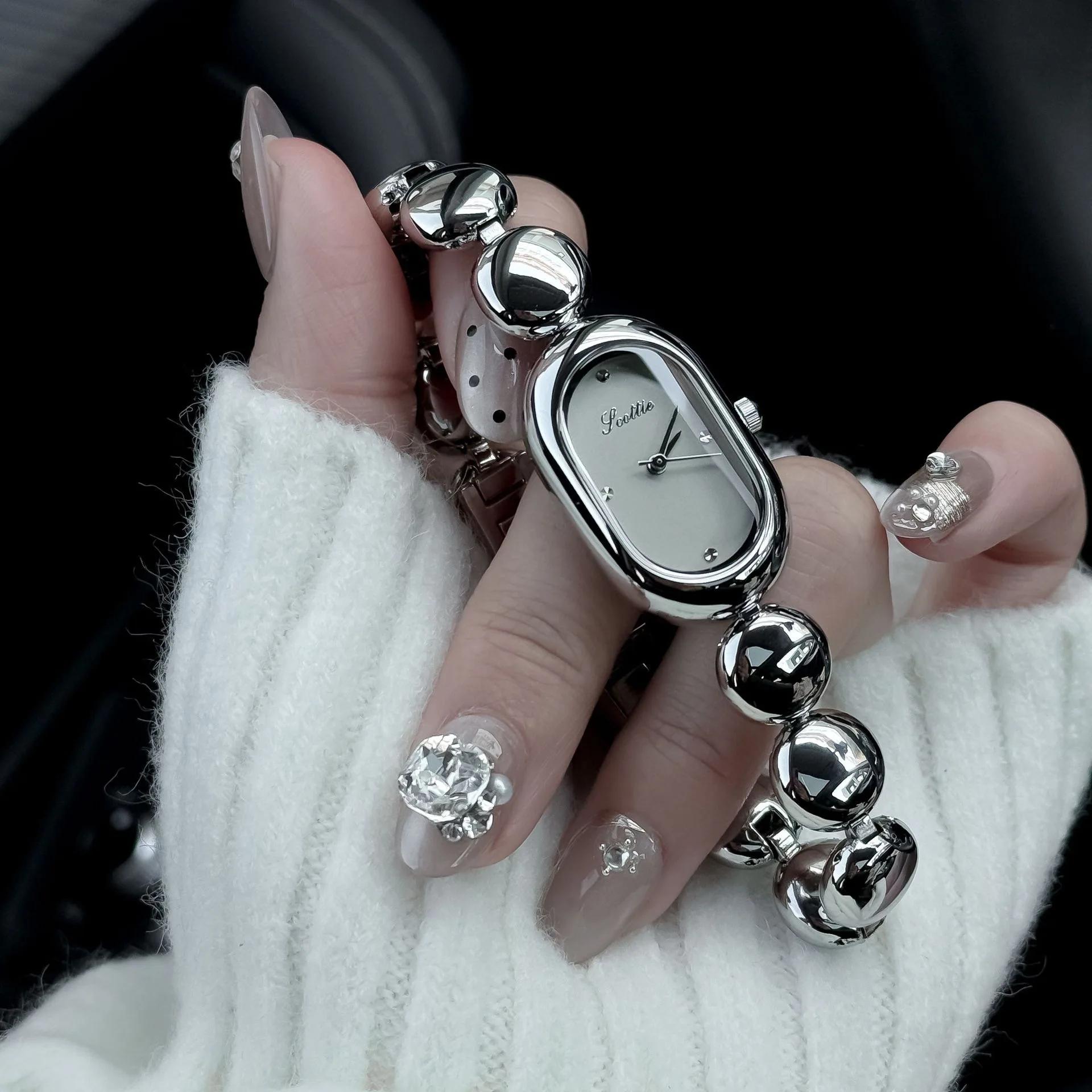 New Brand Oval Simple Light Luxury Diamond Women s Watches Luxury Quartz Fashion Small Ladies Wrist Watch Relogio Feminino серебряный серый