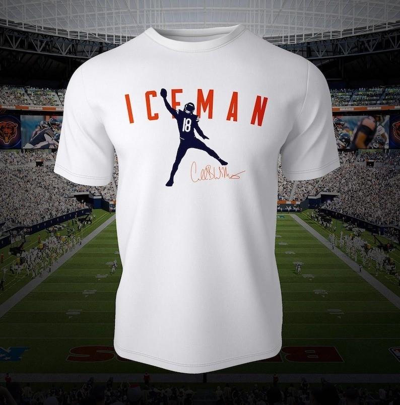 Iceman Caleb Williams T-Shirt | Football Bears graphic Tee unisex Unisex T-Shirt S