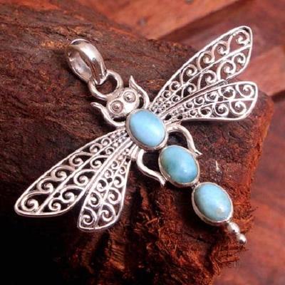 Reiki hänge, Crystal Healing hänge, 925 sterling silver smycken, Silver hänge, Dragon Fly hänge, mors dag present