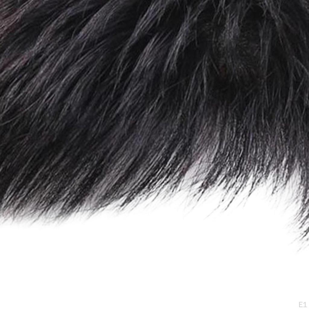 Clip de păr uman în bucăți, Topper scurt sintetic de înlocuire, Postiță pentru bărbați