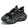 Men's shoes new trend summer breathable mesh dad shoes thick sole heightening travel running shoes casual sports shoes