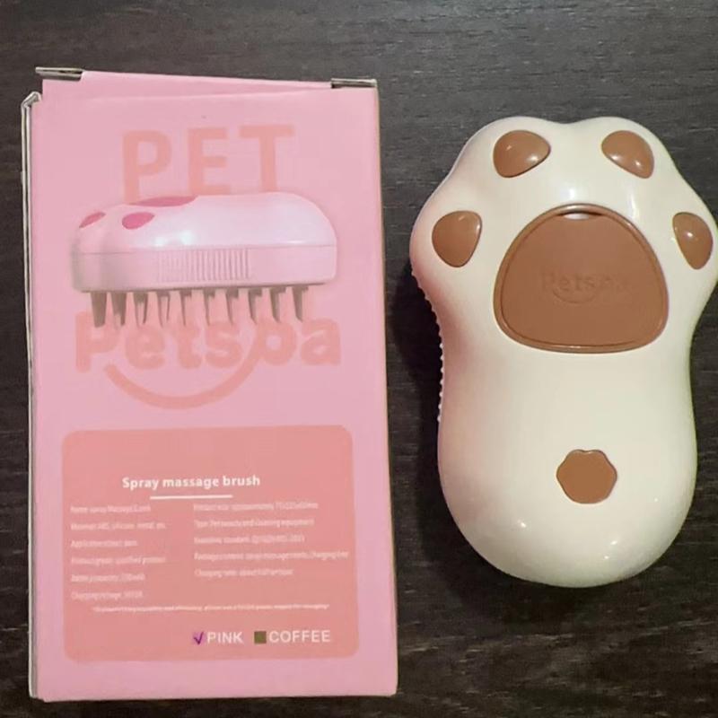 

Расческа для массажа домашних животных Расческа для паровой расчески Щетка для чистки шерсти кошек Ванна для удаления плавающих волос у кошек и собак Бесплатная расческа для кошек