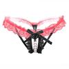 Sexy Underwear Panties Pearl Open Gear Free Panties Cute Girl Sexy Lace Thong Hollow Woman