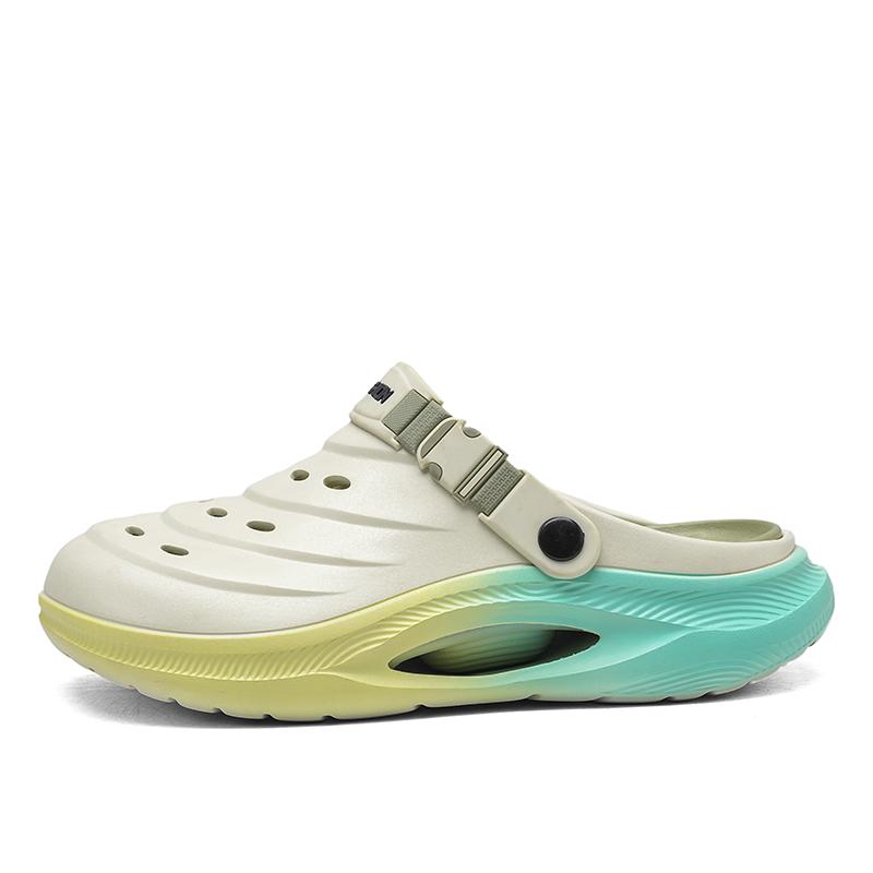 

Мужские сандалии Летние повседневные клоги для мужчин Ультрамягкая толстая подошва Пляжная обувь Мужские уличные спортивные сандалии Шлепанцы 2025 Zapatillas 38-39 бежевый