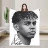 Lamine YYamal Flannel Blanket Number  Football Creative Throw Blankets for Home cm Quilt