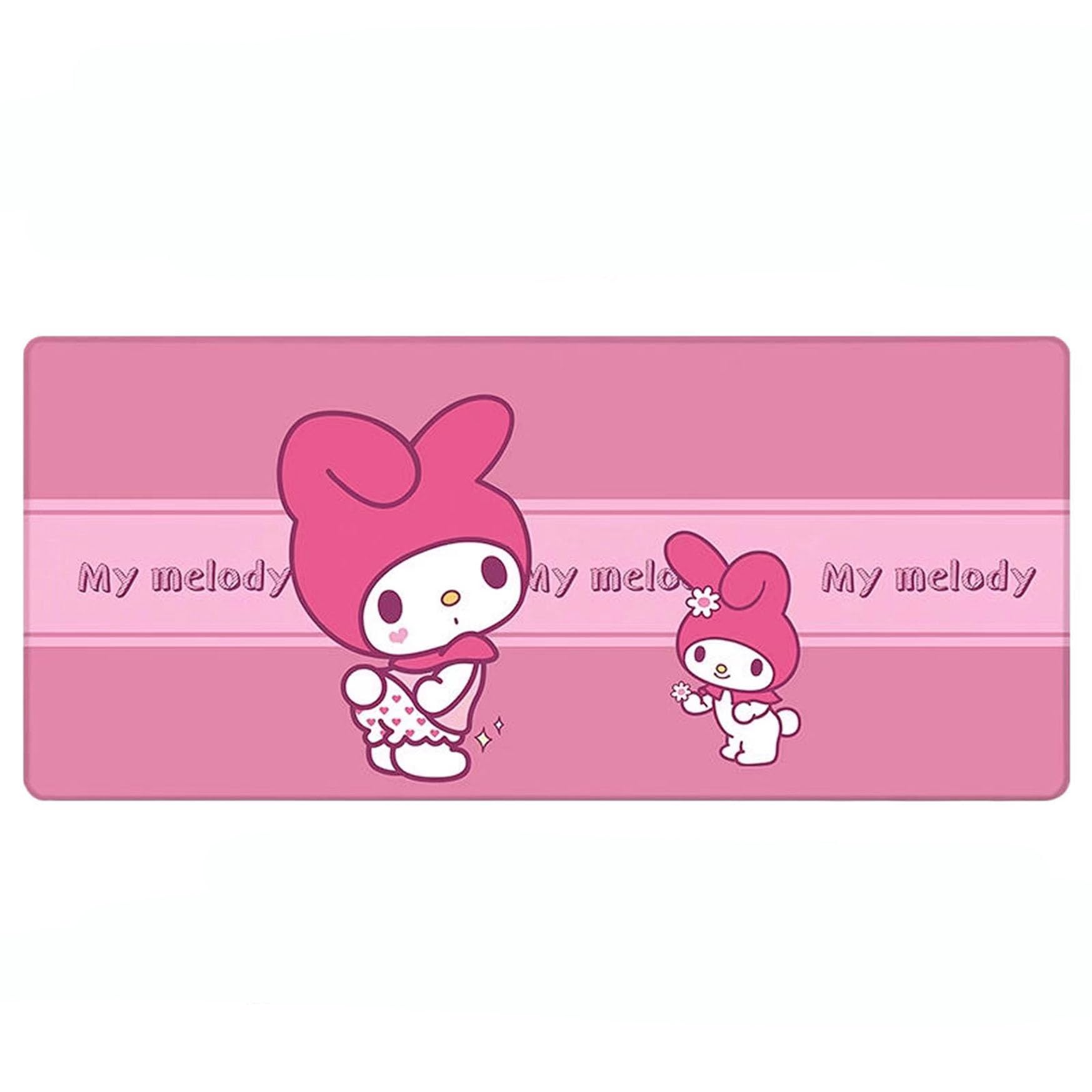 

LYLIDIA My Melody Large Mouse Pad 60 x 30cm My Melody Nano Flat Gaming Mouse Waterproof Washable Mouse Computer Desk Office Table Multipurpose