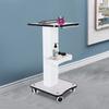 Beauty Rolling Cart with Handle 3 Tier White Beauty Storage Stand Beauty Salon Trolley SPA Beauty Machine Holder Organizer