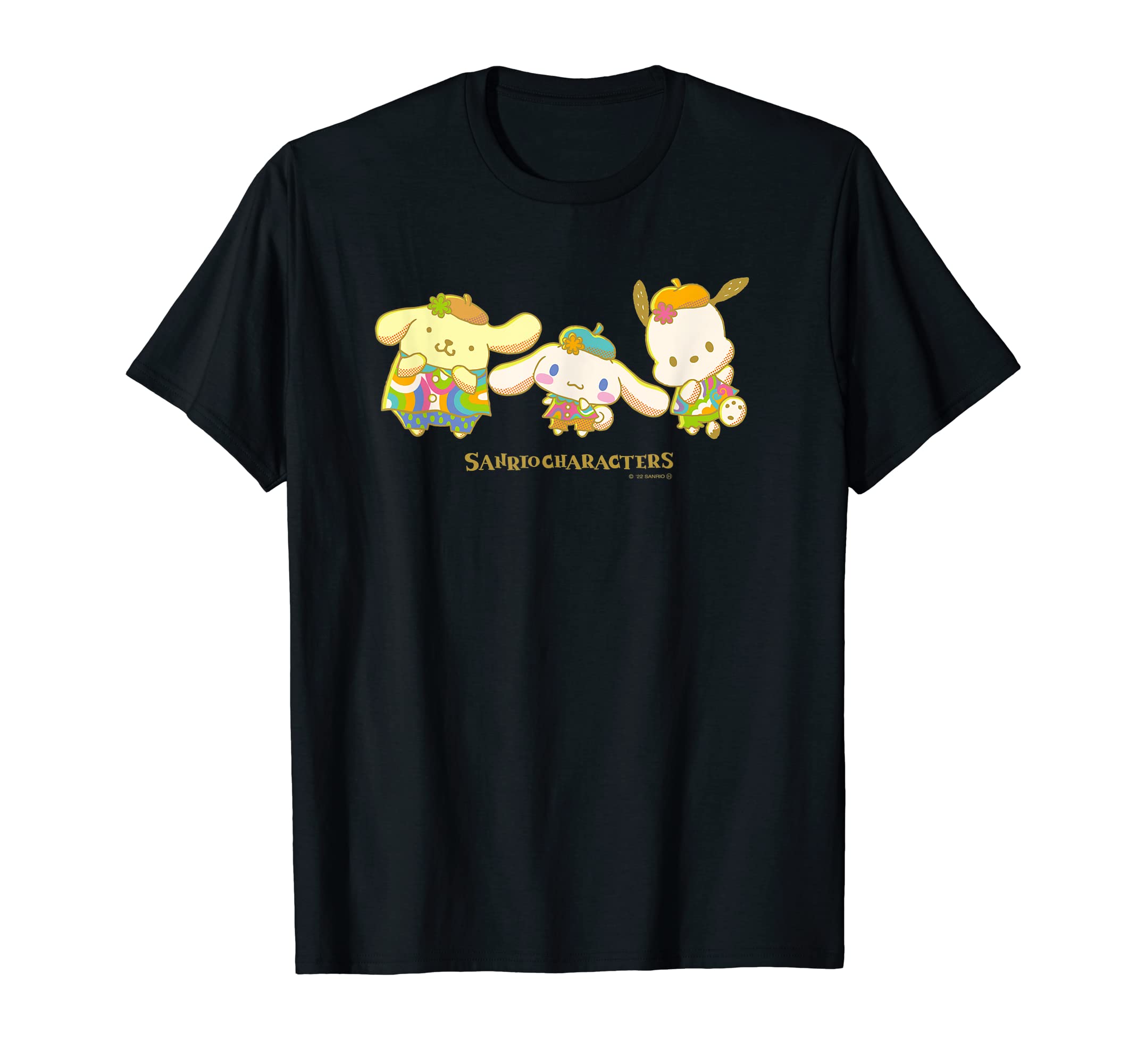 

Pompompurin, Pochacco, Cinnamoroll, Pose [Recommended as a Valentine s Day gift] T-shirt