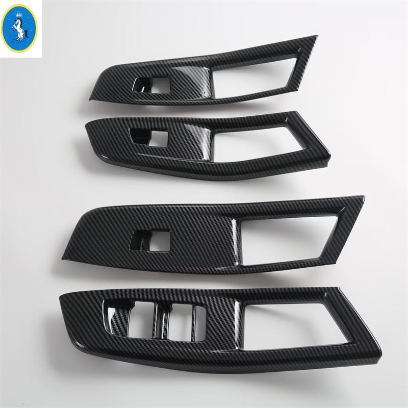 Window Lift Button / Head Lights Button / Inner Door Bowl Cover Trim For MG3 MG 3  - 2025 Carbon Fiber Look Accessories