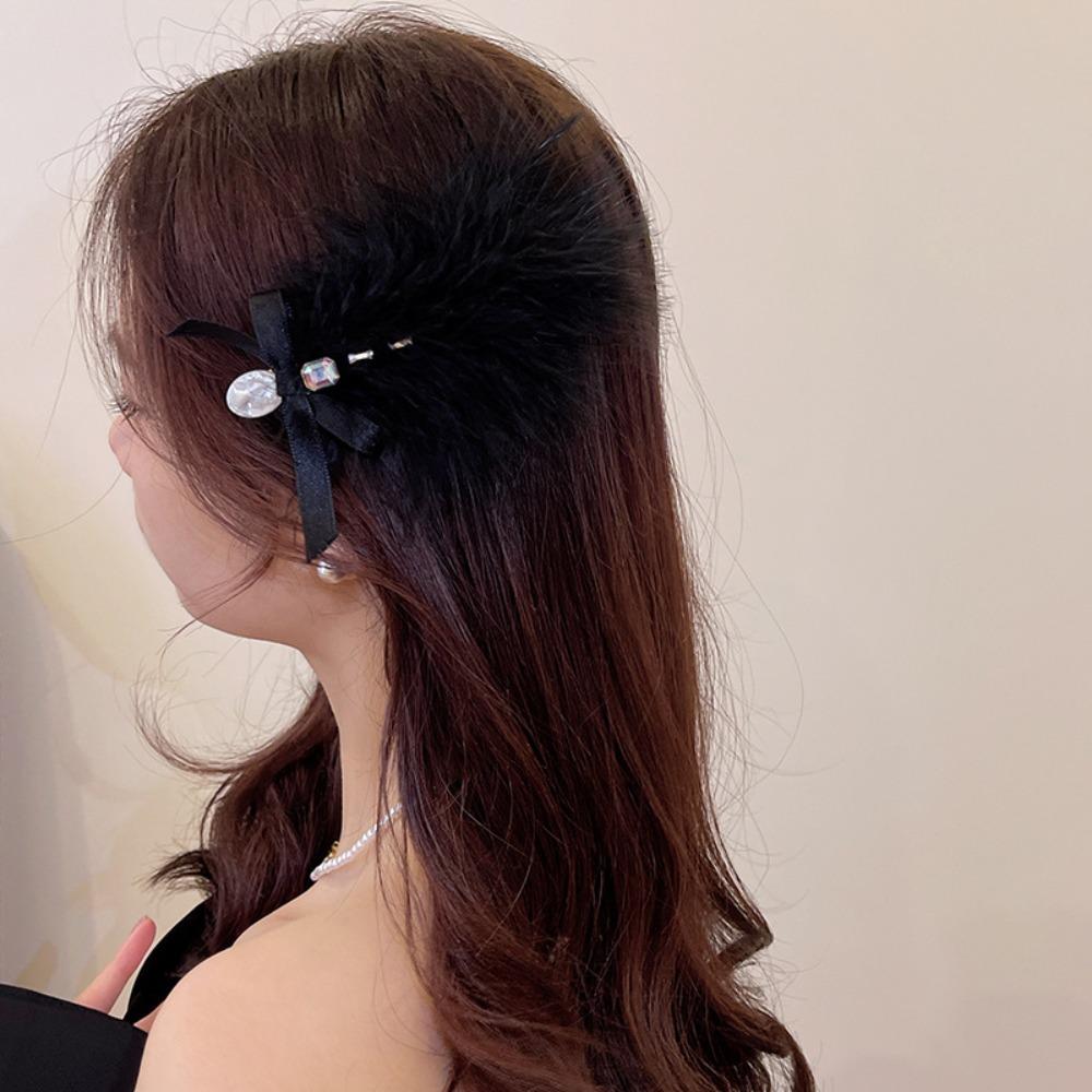 Daily Photo Props For Girl Hair Accessories Korean Style Hairpin Female Barrettes Feather Hair Clip