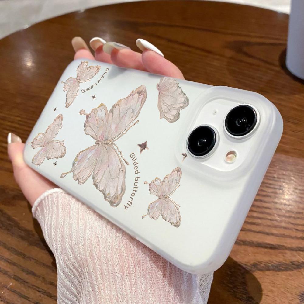 Etui na telefony komórkowe iPhone 11 13 15 Pro Max 12 14 Pro Max Etui iPhone 16 15 Plus 13 Pro 12 Mroźna tekstura Malowane kwiaty z kreskówek