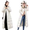New fashion long coat slim women's hooded long-sleeved warm cotton-padded clothes women's coat tide