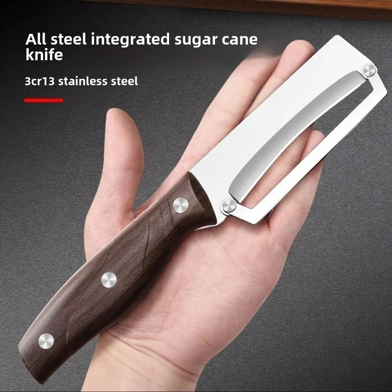 Multifunctional Stainless Steel Peeler With Wooden Handle For Peeling and Slicing Fruits Vegetables Durable and Smooth Operation