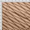 oneOone Cotton Flex Dark Beige Fabric Abstracts Sewing Material Print Fabric By The Yard 40 Inch
