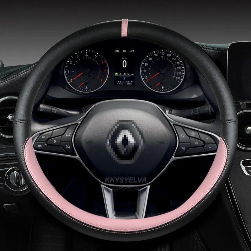Car Steering Wheel Cover For Scenic Clio Laguna 2 3 4 5 Kangoo Fluence Megane Trafic Talisman Twingo Kaptur Accessories