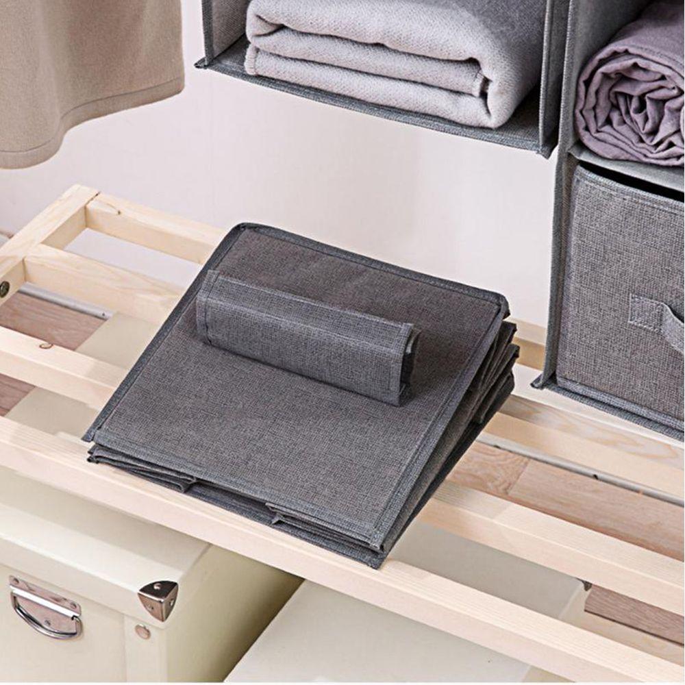 Closet Container Drawer Cotton Wardrobe Storage Bags Hanging Storage Pouch Clothes Organizer