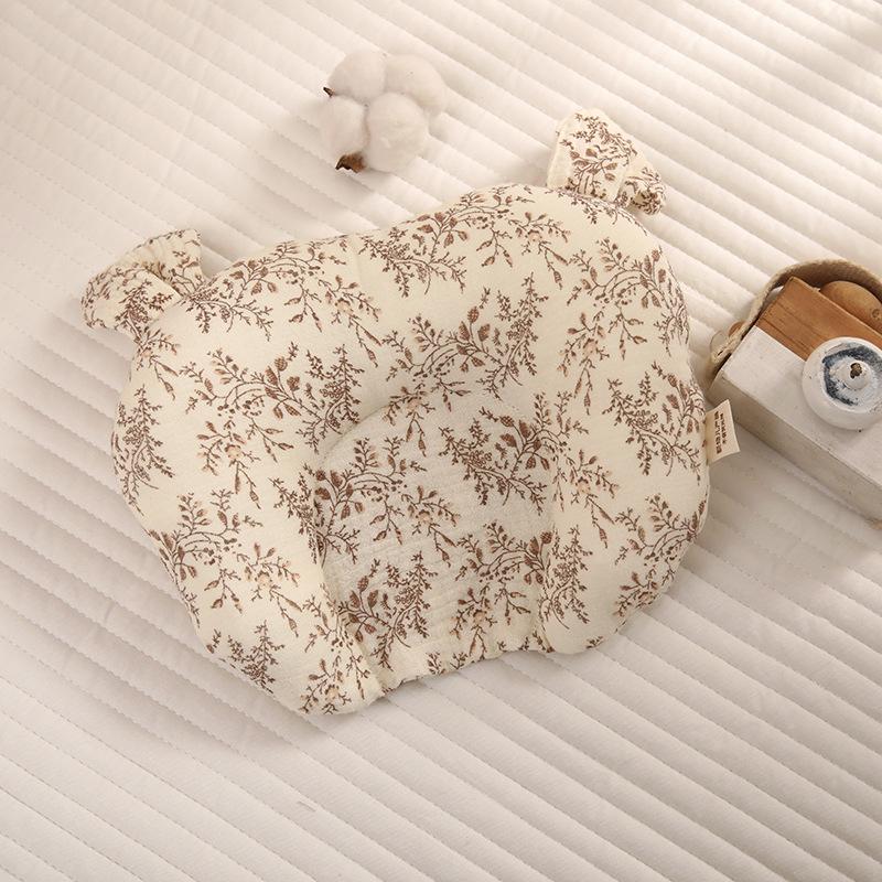 Pure Cotton U-Shaped Baby Pillow: Anti-Plagiocephaly, Sweat-Absorbent, Washable, Anti-Startle