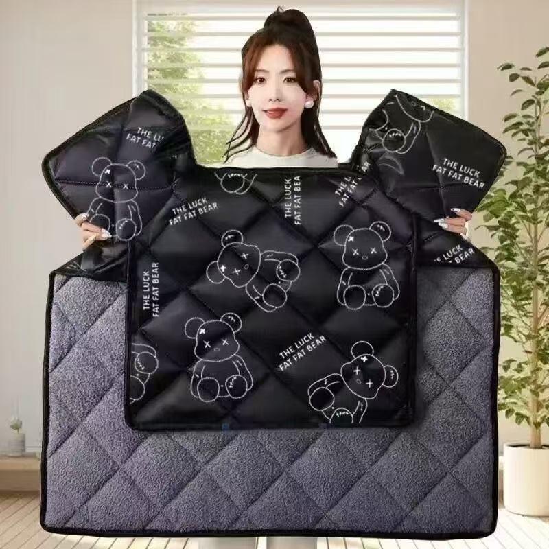 Universal Four-Season Windproof Plush Cover for Electric Vehicle Windshield and Motorcycle Battery Pedal