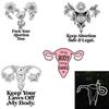 5 Pcs Uterus Sticker Waterproof Vinyl Decals Stickers Women S Reproductive Rights Decal for Laptop Car Phone Water