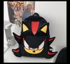 Handmade Sonic Shadow Black Charizard Plush Backpack for Couples