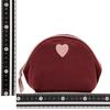 Franc Franc Japan Heart Patch Velour Pouch S Brown